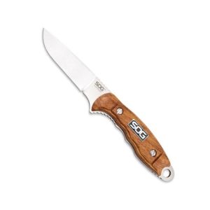 SOG HT022L Huntspoint Ahşap Saplı Avcı Bıçağı