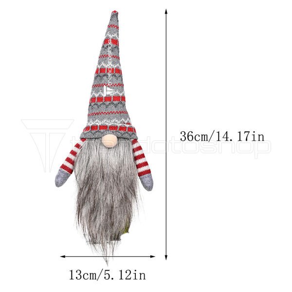 4’lü Gnome Neol Dekorasyon Seti Sevimli Peluş Noel Baba Gnome Set