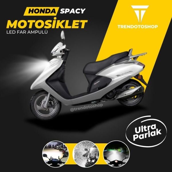 Honda Spacy Motosiklet Far Ampulü Beyaz