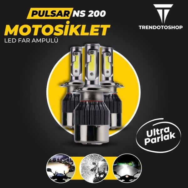 Bajaj Pulsar NS200 Led Motosiklet Far Ampulü Beyaz