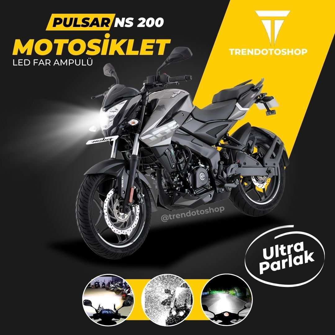 Bajaj Pulsar NS200 Led Motosiklet Far Ampulü BuzMavi