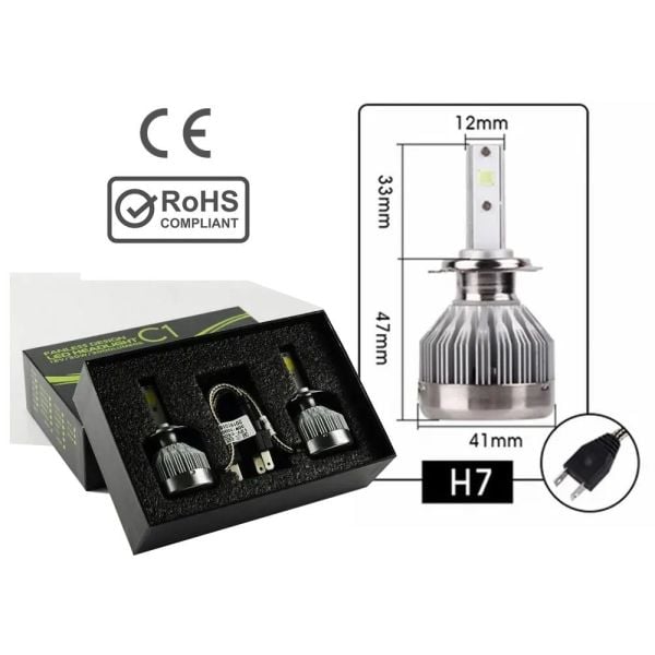 C1 H3 Led Xenon Far Ampülü Beyaz