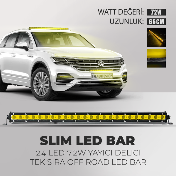 72W Cree Off Road Led Bar 65 Cm SARI