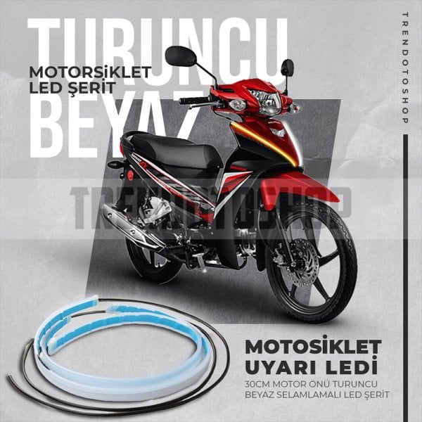 Motosiklet Selamlamalı 2'li Kayar Led 30 cm