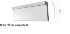 10 cm Genişlikte Perdelik Köpük Kartonpiyer | EP-55