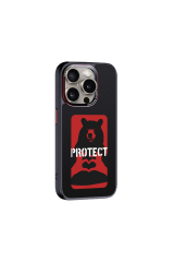 iPhone 15 Pro Max Uyumlu Fuchsia NFC Smart Case Akıllı Arka Kapak