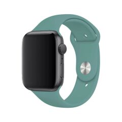 Fuchsia Apple Watch Uyumlu Spor Kordon 38 - 40 mm S/M Ölçülerinde Yumuşak Silikon Rahat Kordon