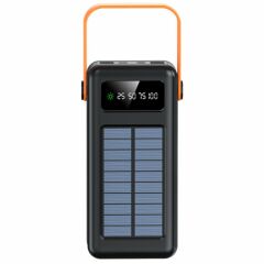 Fuchsia 100.000 mAh Güneş Enerjili Dijital Göstergeli El Askılı LED Aydınlatmalı Powerbank NF106