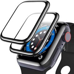 Apple Watch 4/5/6 44mm Fuchsia PPMA Pet Saat Ekran Koruyucu Kenarları Full Kapatan Screen Protector