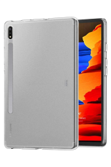Samsung Galaxy X800 Tab S8 Plus 12.4 inç Uyumlu Fuchsia Anti Şeffaf Tablet Kılıf