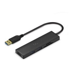 Qgeem QG-UH05 Type-C Hub 5 in 1 Micro SD + USB 3.0 Çoğaltıcı Adaptör 80 cm