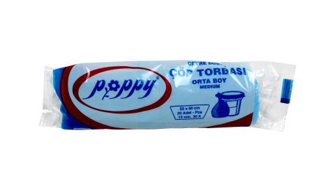 POPPY ÇÖP TORBASI ORTA MAVİ