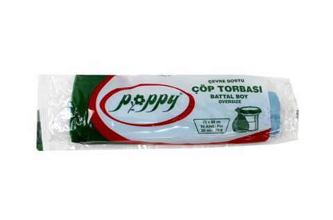 POPPY ÇÖP TORBASI 075*090 BATTAL MAVİ