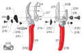FELCO 2 Tek elli budama makası - Yüksek performans - klasik model