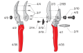 FELCO 4 Tek elli budama makası - Performans - Standart model