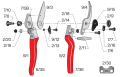 FELCO 9 Tek elli budama makası - Yüksek performans - Ergonomi - Solaklar için