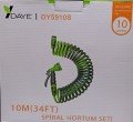 Daye 5910S 10 mt. Bahçe Sulama Spiral Hortum Seti