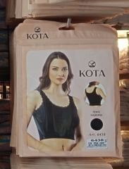 Kota 6438 Kadın Kaşkorse Dantelli Geniş Askılı Crop