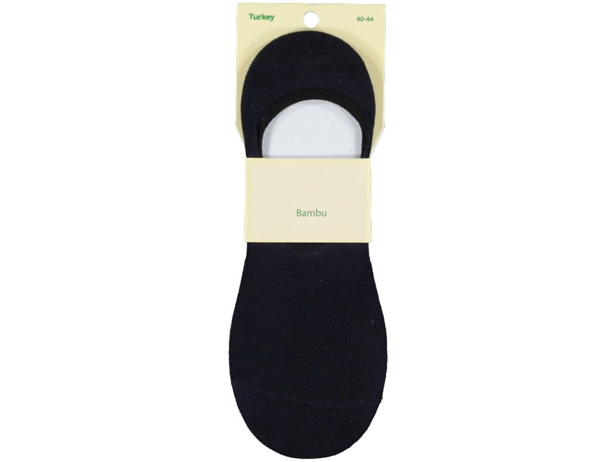 Erkek Bambu Silikonlu Dikişsiz Babet Çorap 12'li Paket