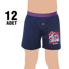 Tutku 0253 Elestan Baskılı Erkek Çocuk Boxer 6'lı