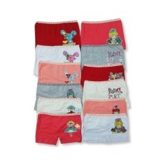 Dondeza 402 Baskılı Kız Çocuk Boxer 12'li