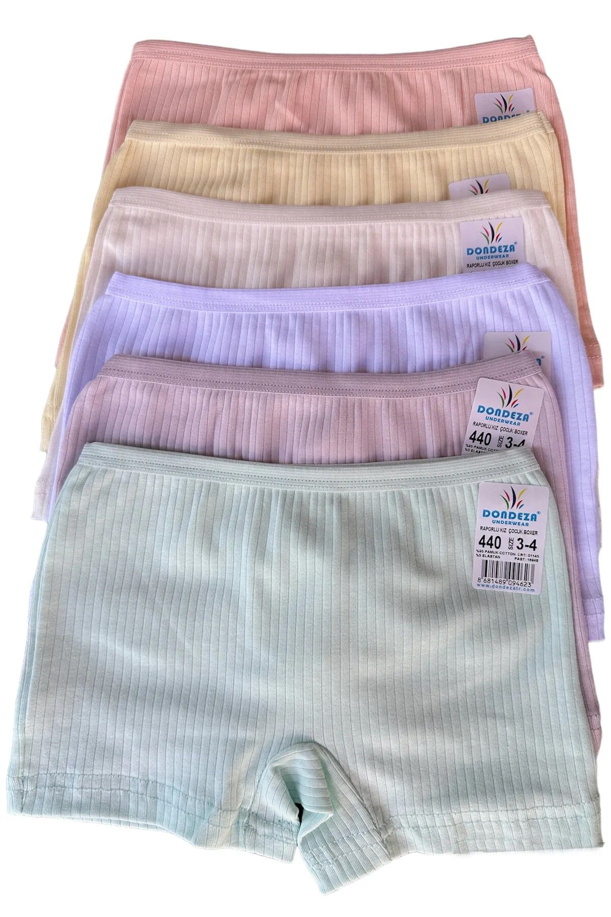 Dondeza 440 Kız Çocuk Raporlu Fitilli Yumuşacık Boxer