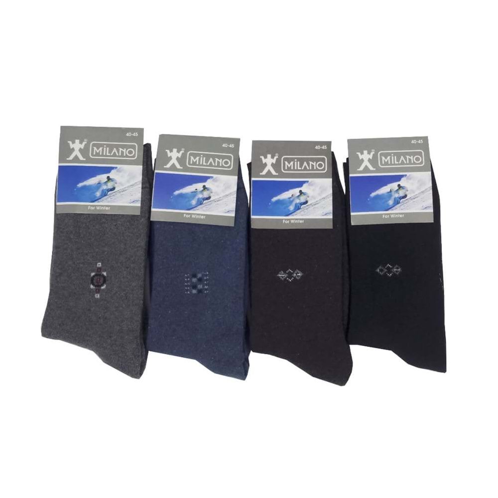 Erkek Havlu Soket Çorap Sıcacık 12'li Paket