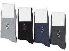 Erkek Karışık Renk Havlu Çorap 12 li Paket