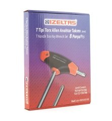 İzeltaş 4909 00 8108  T Tipi Torx Allen Anahtar Takımı 8 Parça