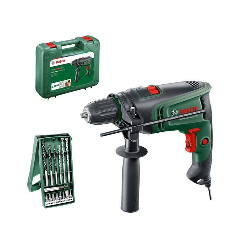 Bosch UniversalImpact 730 Darbeli Matkap 730 Watt + 15 Parça Set