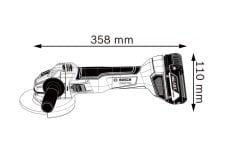 Bosch GWS 18V-10 Akülü Taşlama Makinesi 18 Volt 5 Ah