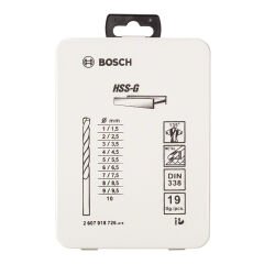 Bosch HSS-G Metal Matkap Ucu Seti 19 Parça