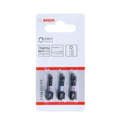 Bosch Impact Control Torx Bits Uç T20/25/30 x 25 mm 3 Parça