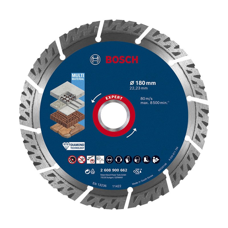 Bosch Expert Multimaterial Elmas Kesme Diski 180x22,23 mm