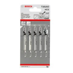 Bosch T 101 AO Clean For Wood Dekupaj Testeresi Bıçağı Ahşap İçin 5'li