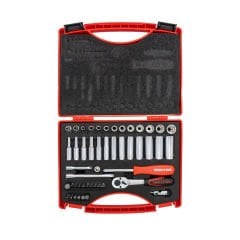 İzeltaş 14000 00 5131 Altı Köşe Lokma Anahtar Takımı 1/4'' ve Bits Set 48 Parça