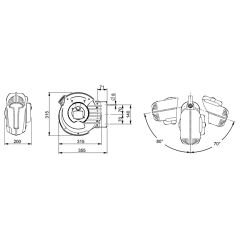 Mavel 808220 Elektrikli Araç Şarj Kablo Sarma Makarası 4+1 Mt