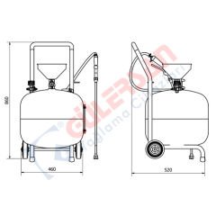 Tarus 9160 Sıvı Püskürtme Pompası 60 Lt