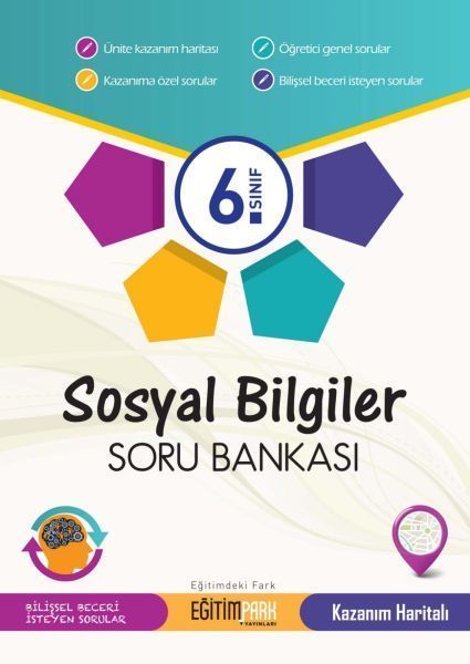 İNDİRİM 6.Sınıf Sosyal Bilgiler Soru Bankası Eğitim Park Yayınları