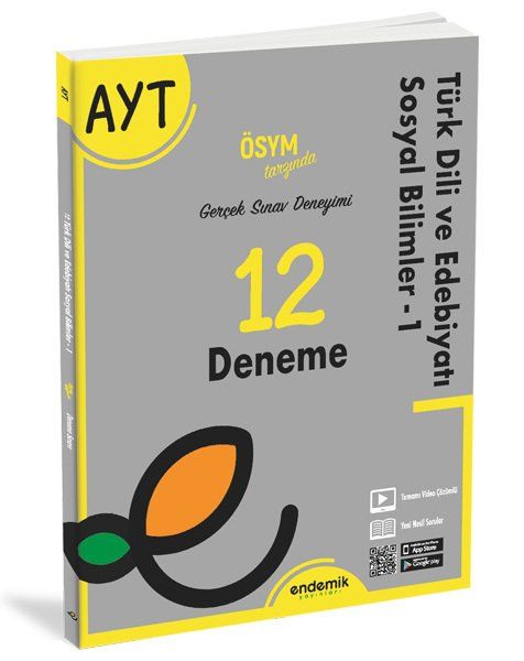 Endemik Yayınları Ayt Edebiyat 12 Deneme Sınavı