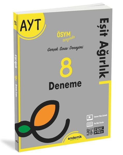 Endemik Yayınları Ayt Eşit Ağırlık 8 Deneme Sınavı