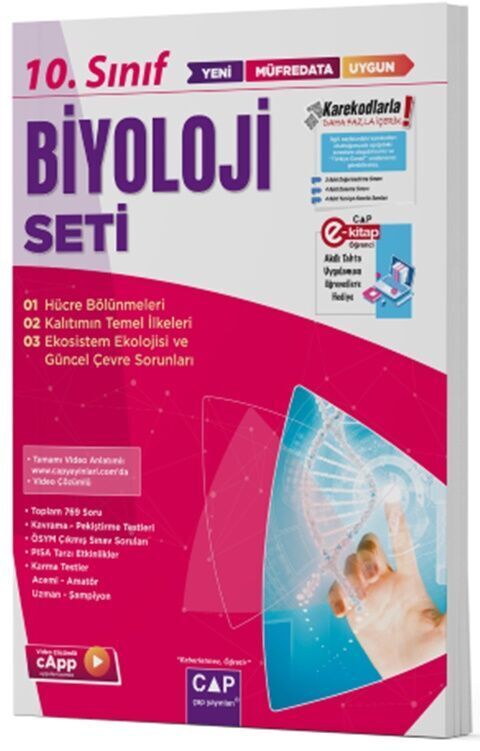 Çap Yayınları 10.Sınıf Biyoloji Seti Anadolu Lisesi