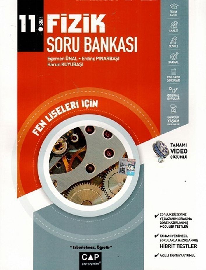 Çap Yayınları 11.Sınıf Fizik Soru Bankası Fen Lisesi