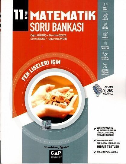 Çap Yayınları 11.Sınıf Matematik Soru Bankası Fen Lisesi