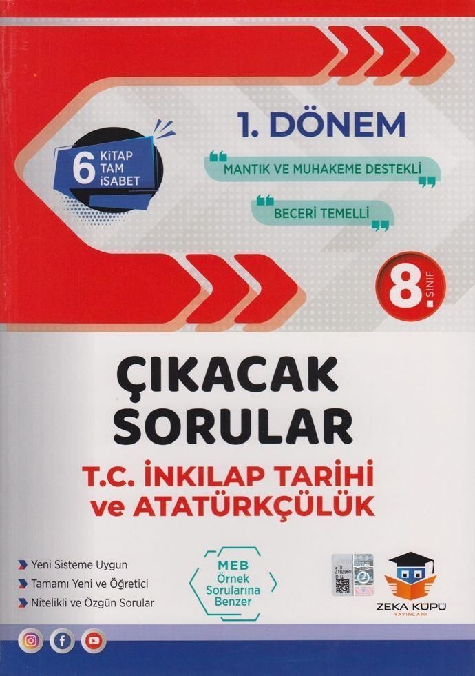 8.Sınıf LGS İlk Dönem İnkılap Tarihi Çıkacak Sorular Zeka Küpü Yayınları