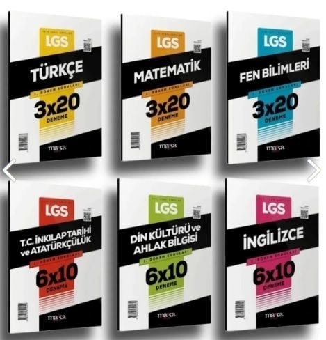 Marka Yayınları Lgs 1.Dönem Deneme Sınavı Seti