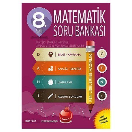 Nartest 8.Sınıf Matematik Soru Bankası Fen Liselerine Hazırlık