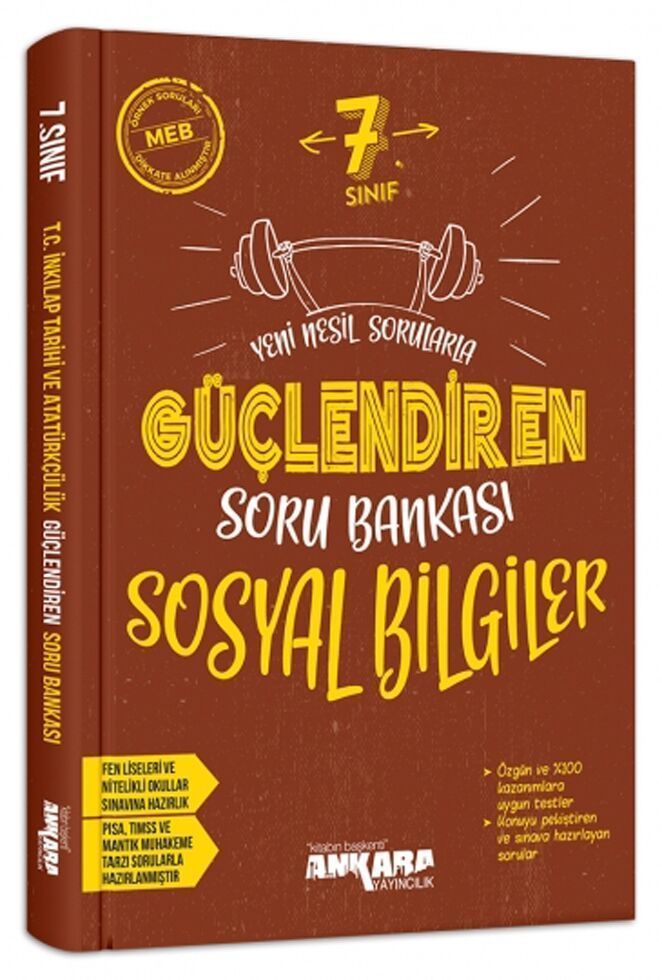Ankara Yayınları 7.Sınıf Sosyal Bilgiler Güçlendiren Soru Bankası