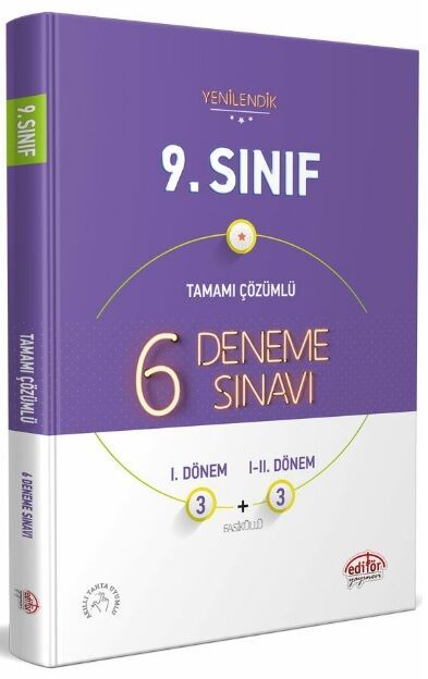 Editör Yayınları 9.Sınıf 6 Deneme Sınavı