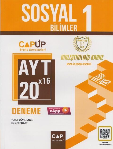 Çap Yayınları Ayt Sosyal Bilimler 1 Deneme Sınavı